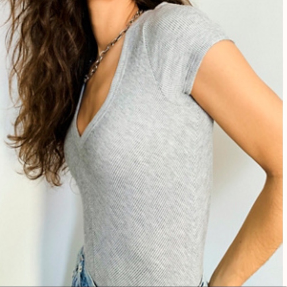 Free People Hi Honey Baby Tee